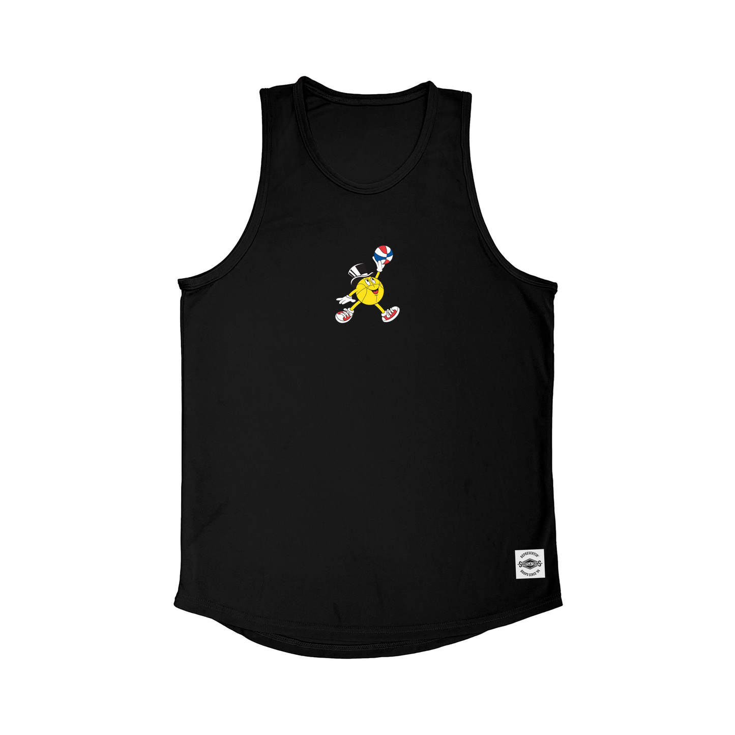 Gus Macker Jumpman Logo Black Tank-Top