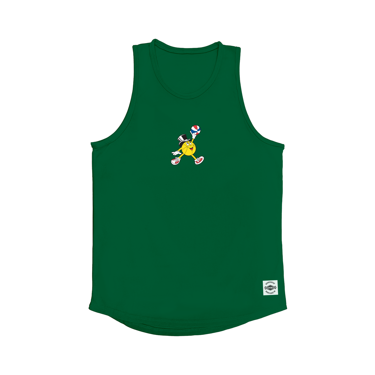 Gus Macker Jumpman Logo Dark Green Tank-Top