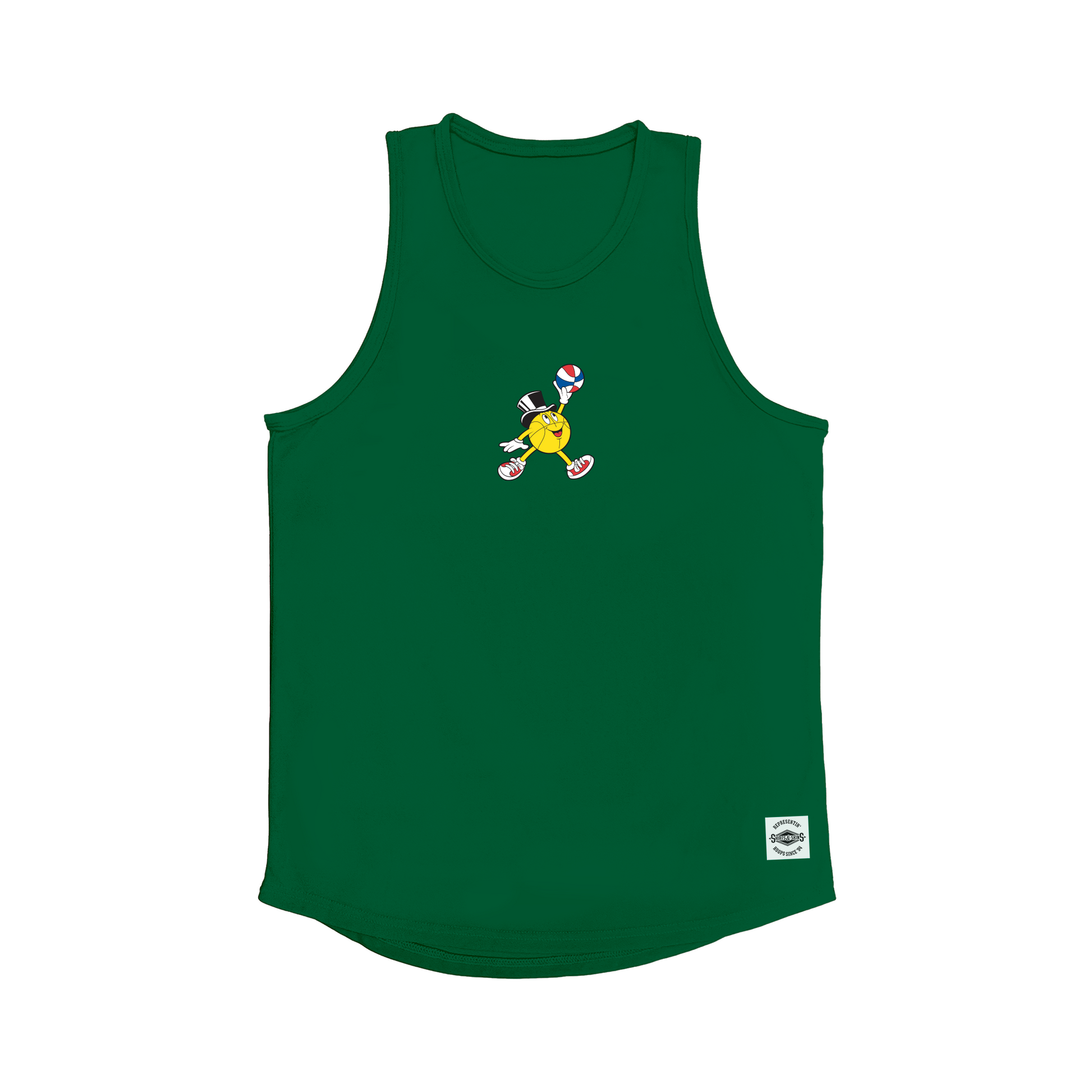 Gus Macker Jumpman Logo Dark Green Tank-Top