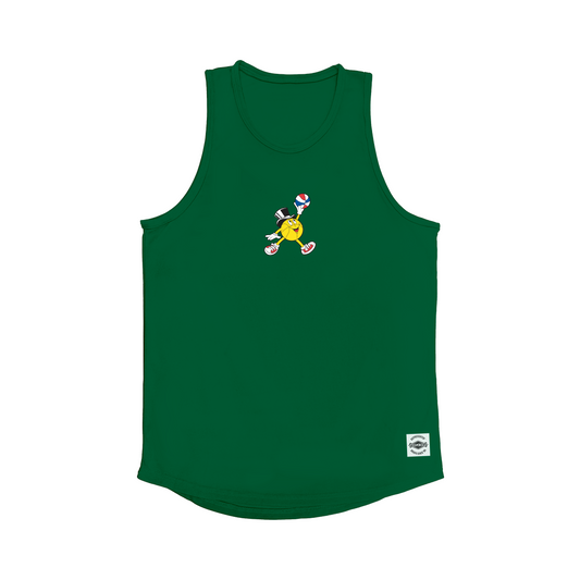 Gus Macker Jumpman Logo Dark Green Tank-Top