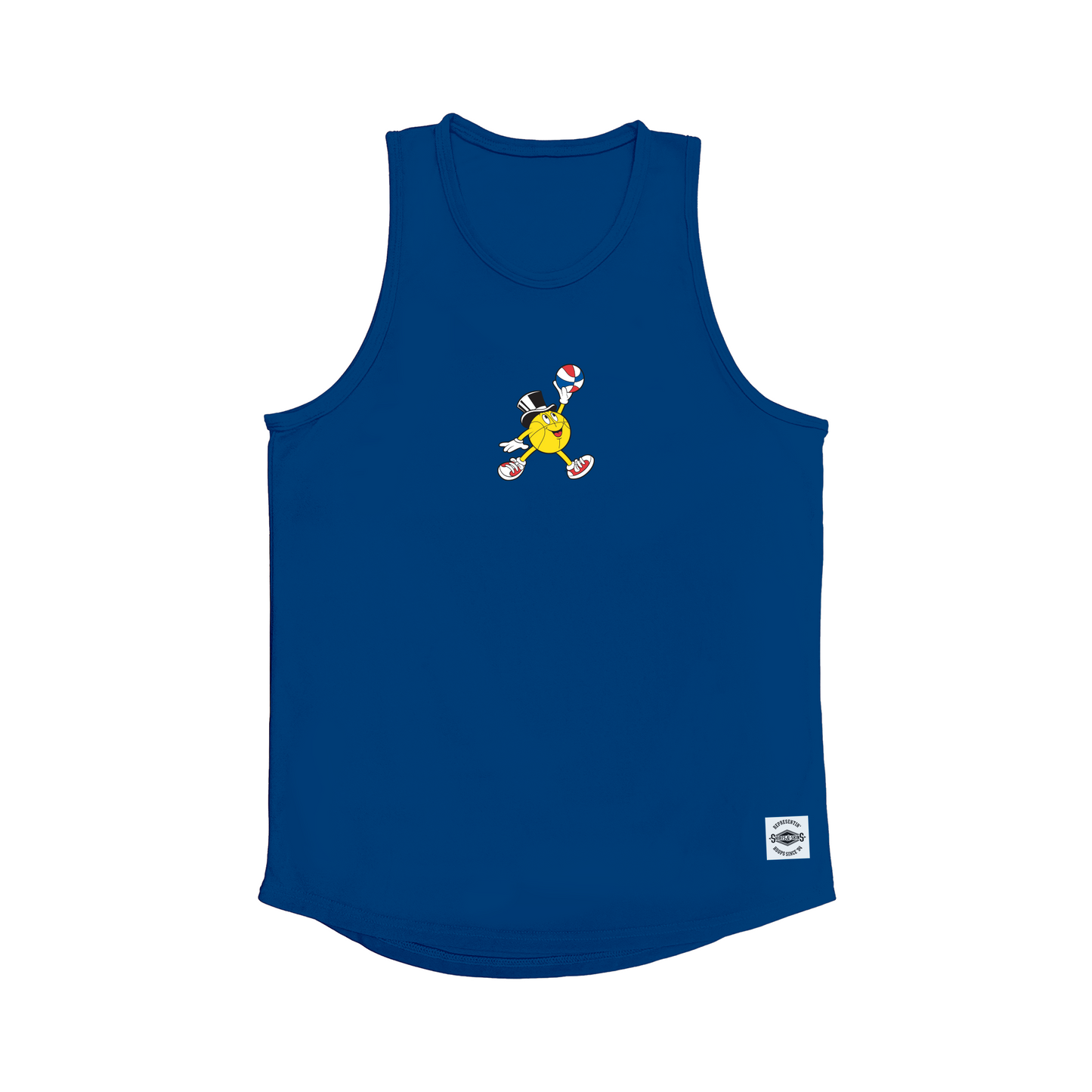 Gus Macker Jumpman Logo Navy Tank-Top