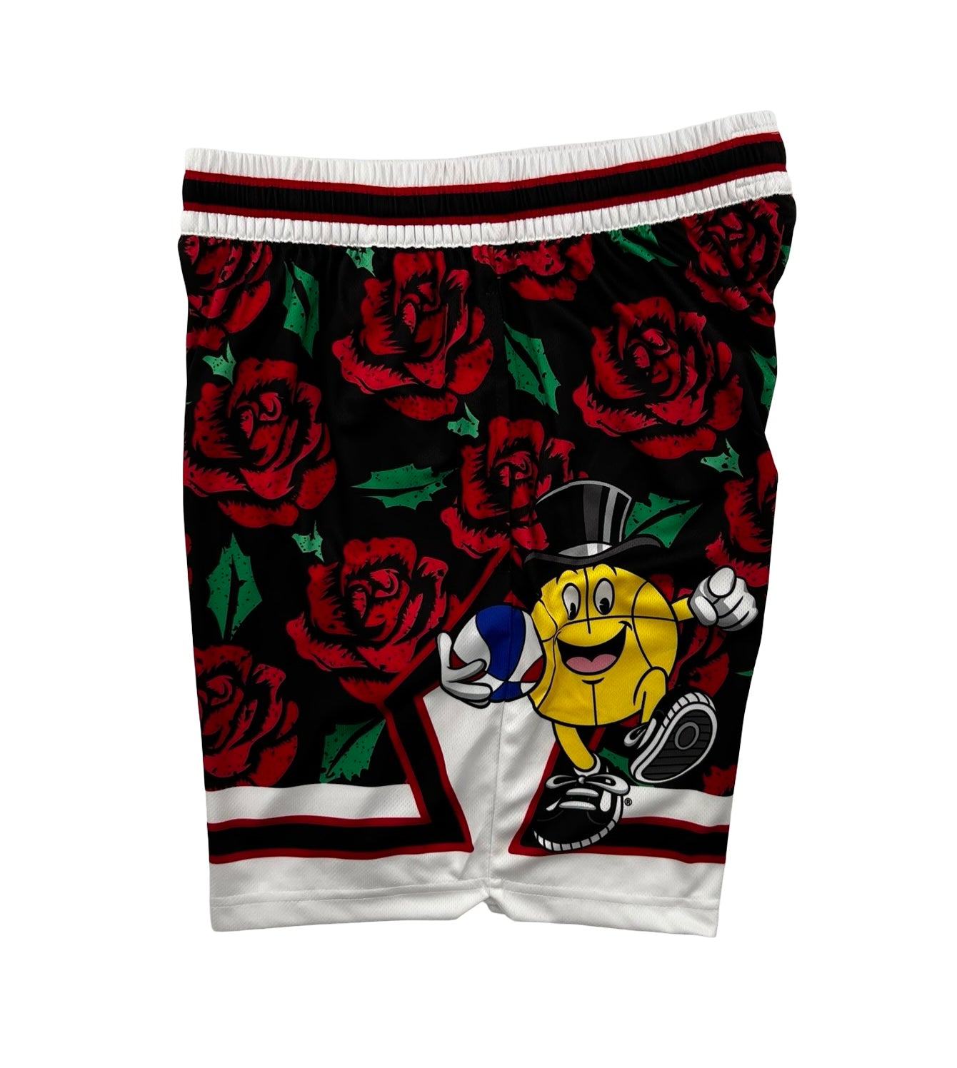 Macker Bulls Rose Speckle Marching Short Black/Scarlet/Kelly Green Right Side