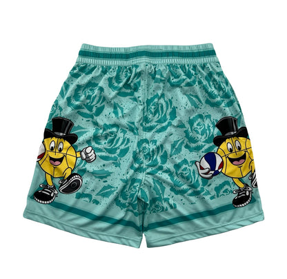 Macker Bulls Rose Speckle Marching Short Teal/Icey Blue Back