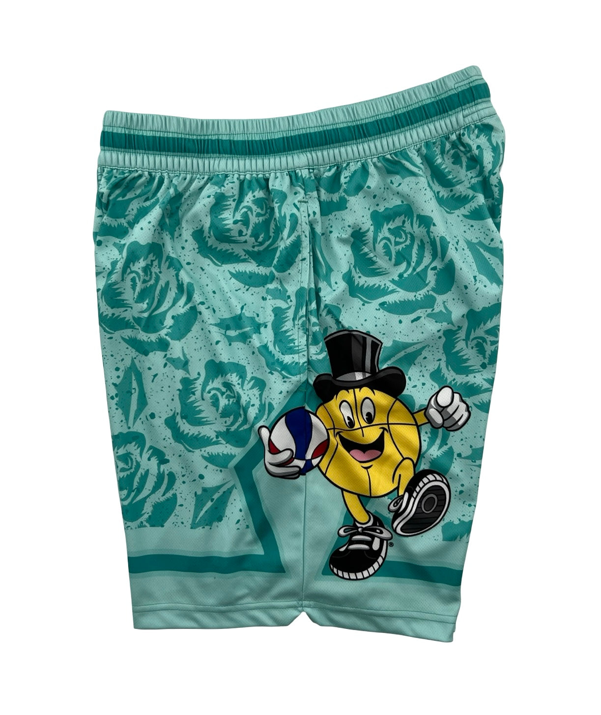 Macker Bulls Rose Speckle Marching Short Teal/Icey Blue Left Side