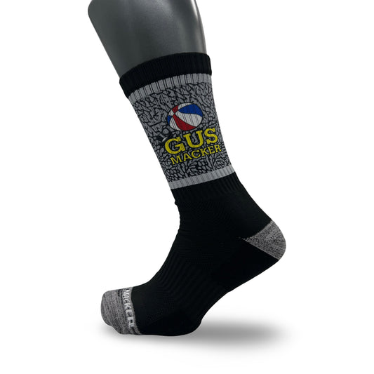Macker Elephant Sublimated Crew Sock Black/Grey