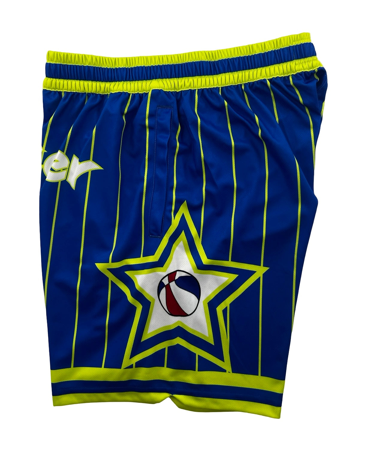 Macker Magic Jumpman Short Cobalt/Lime/White Left Side