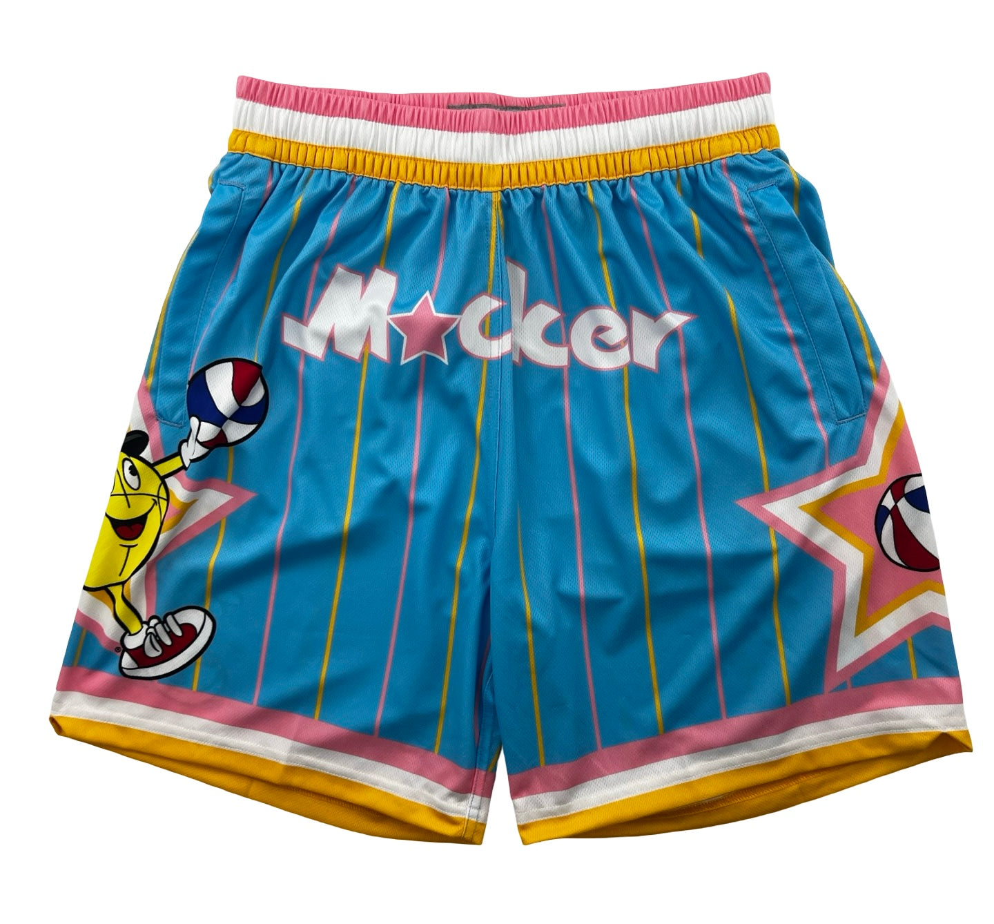 Macker Magic Jumpman Short Columbia/Pink/Yellow Front