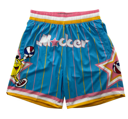 Macker Magic Jumpman Short Columbia/Pink/Yellow Front