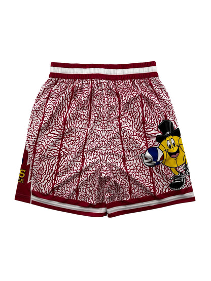 Macker Raptors Elephant Marching Short Fuchsia Pink/White Back