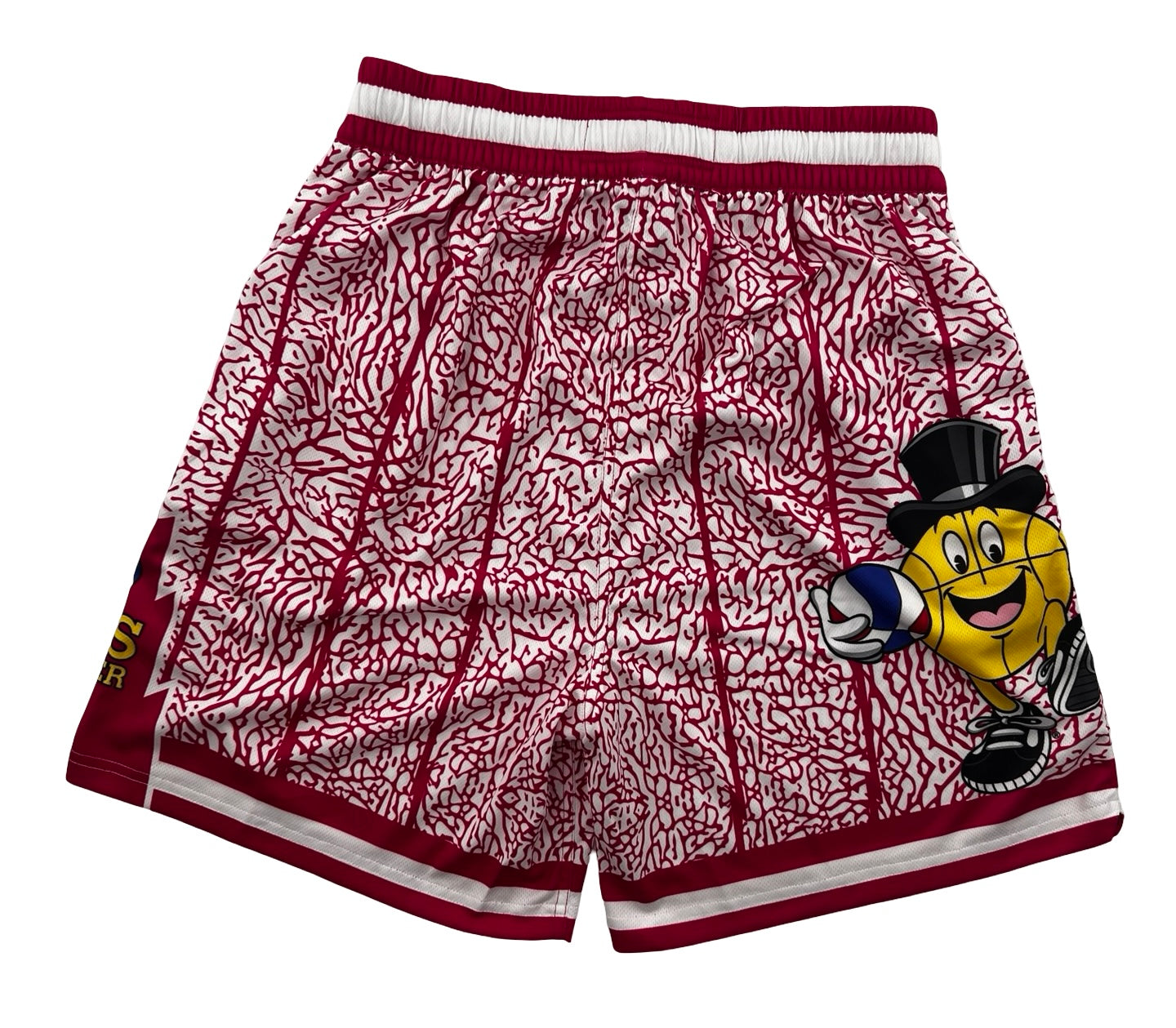 Macker Raptors Elephant Marching Short Fuchsia Pink/White Back