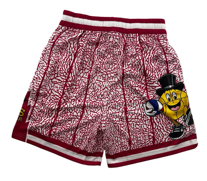 Macker Raptors Elephant Marching Short Fuchsia Pink/White Back