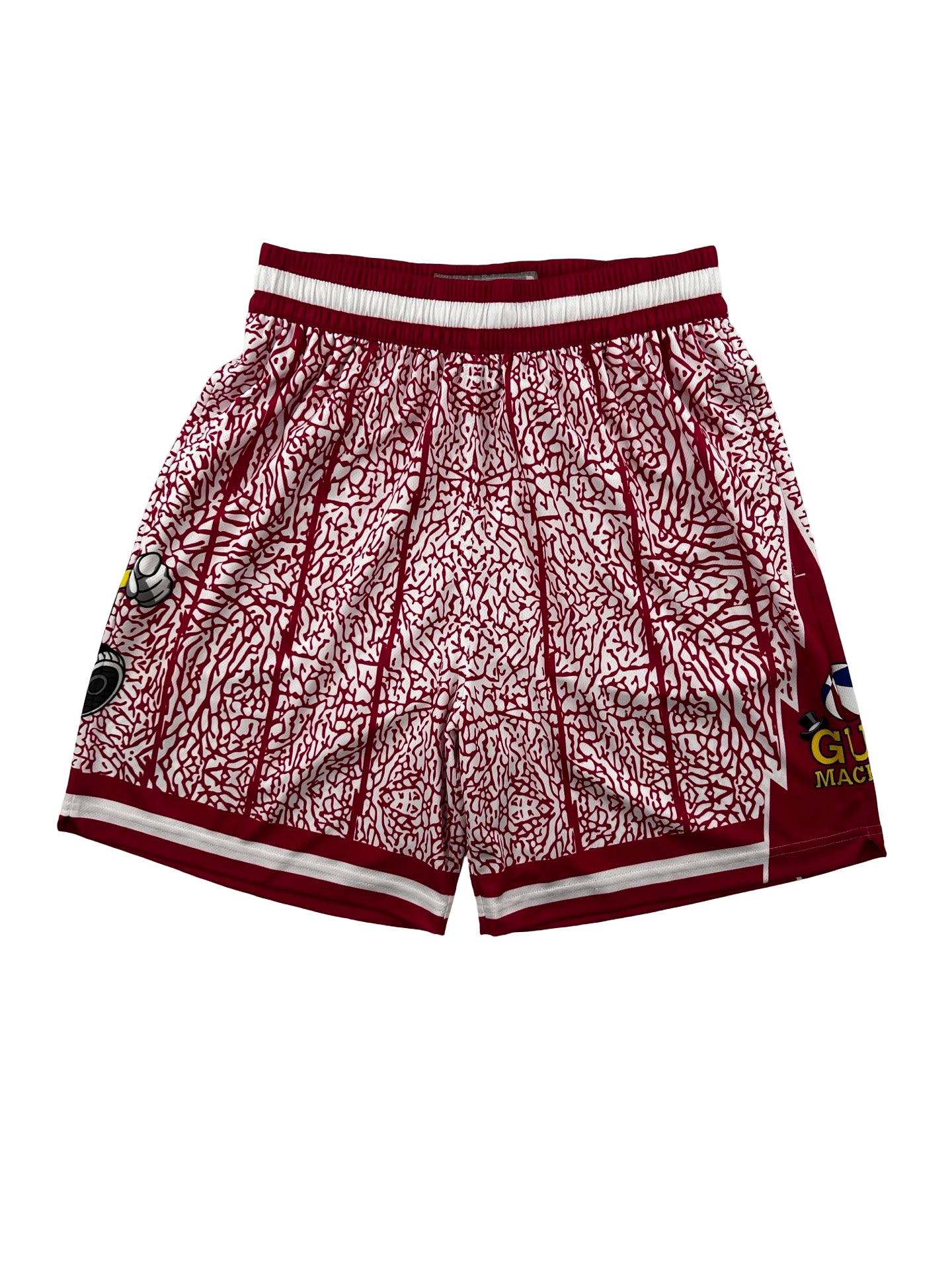 Macker Raptors Elephant Marching Short Fuchsia Pink/White Front
