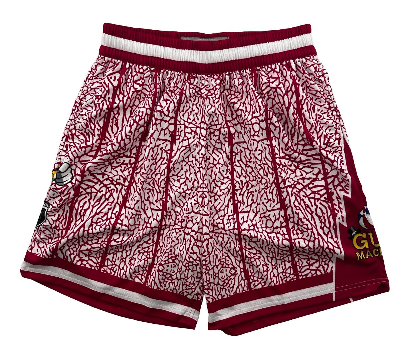 Macker Raptors Elephant Marching Short Fuchsia Pink/White Front