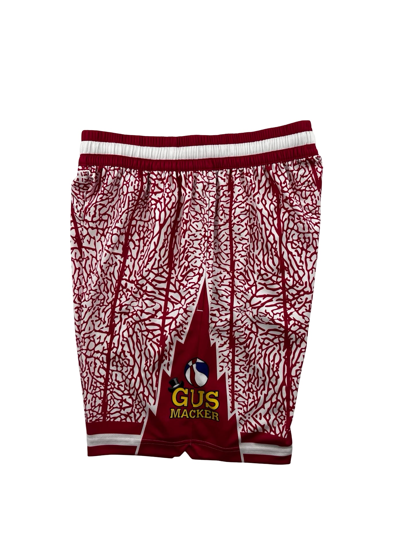 Macker Raptors Elephant Marching Short Fuchsia Pink/White Left Side