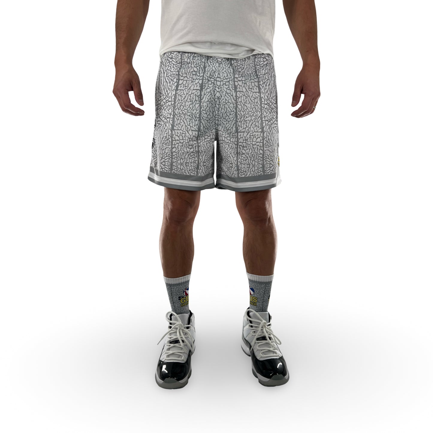 Macker Raptors Elephant Marching Short Fuchsia White/Grey Model