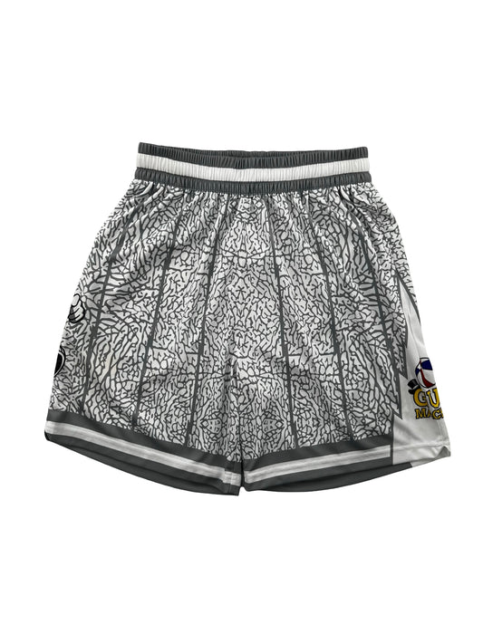 Macker Raptors Elephant Marching Short Fuchsia White/Grey Front