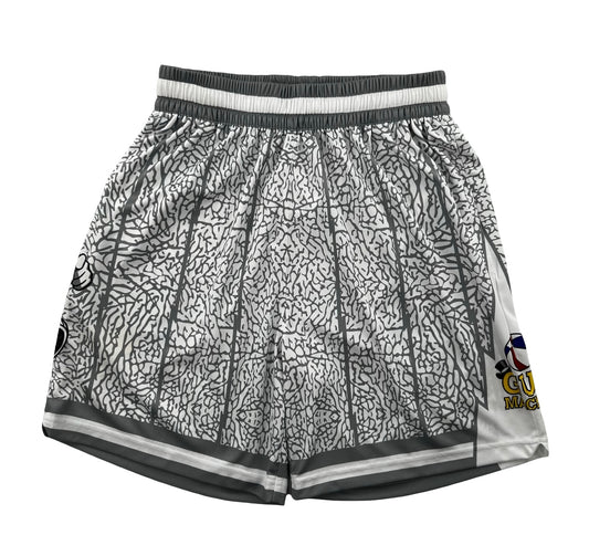 Macker Raptors Elephant Marching Short Fuchsia White/Grey Front