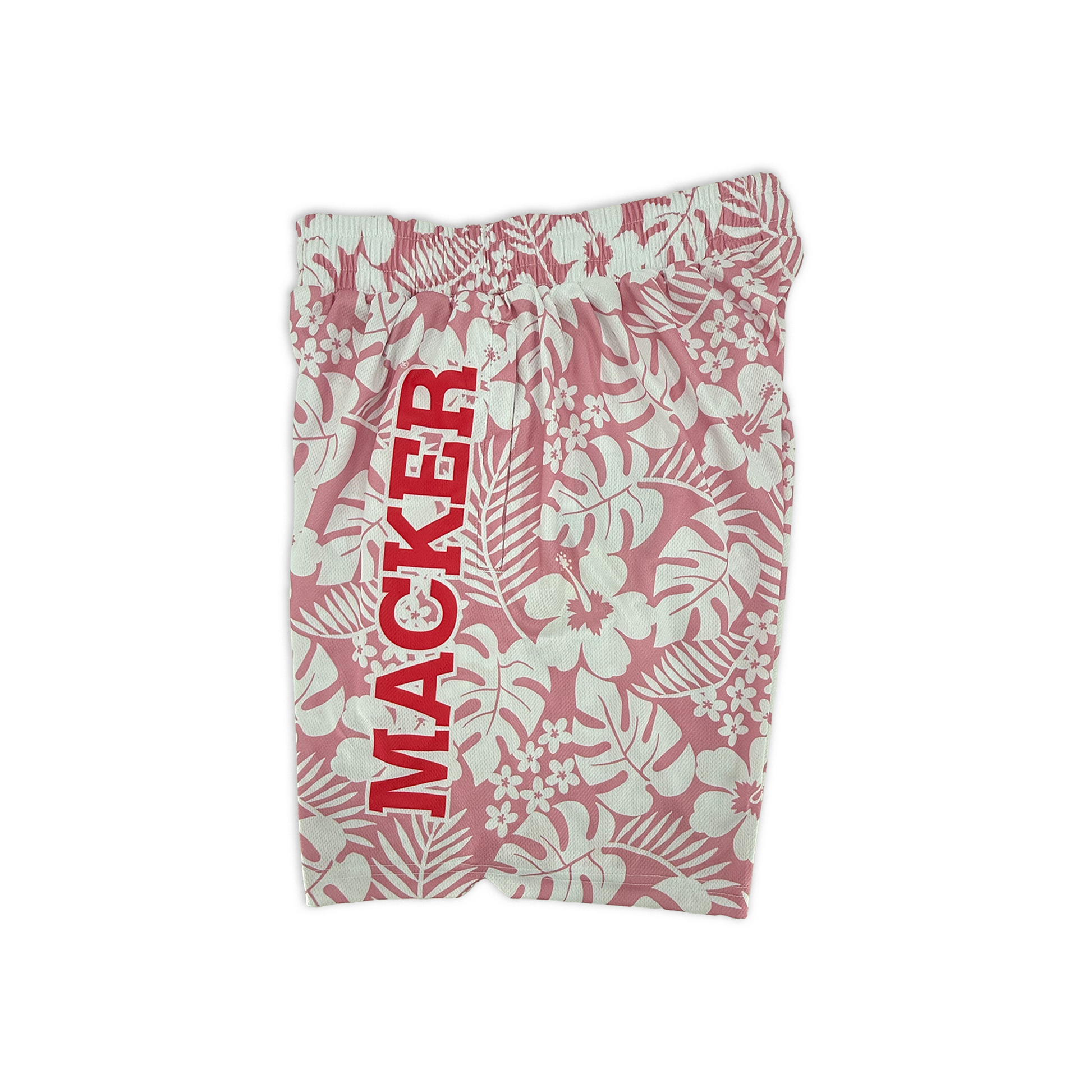 Macker Tropical Short in Pink/White Left Side