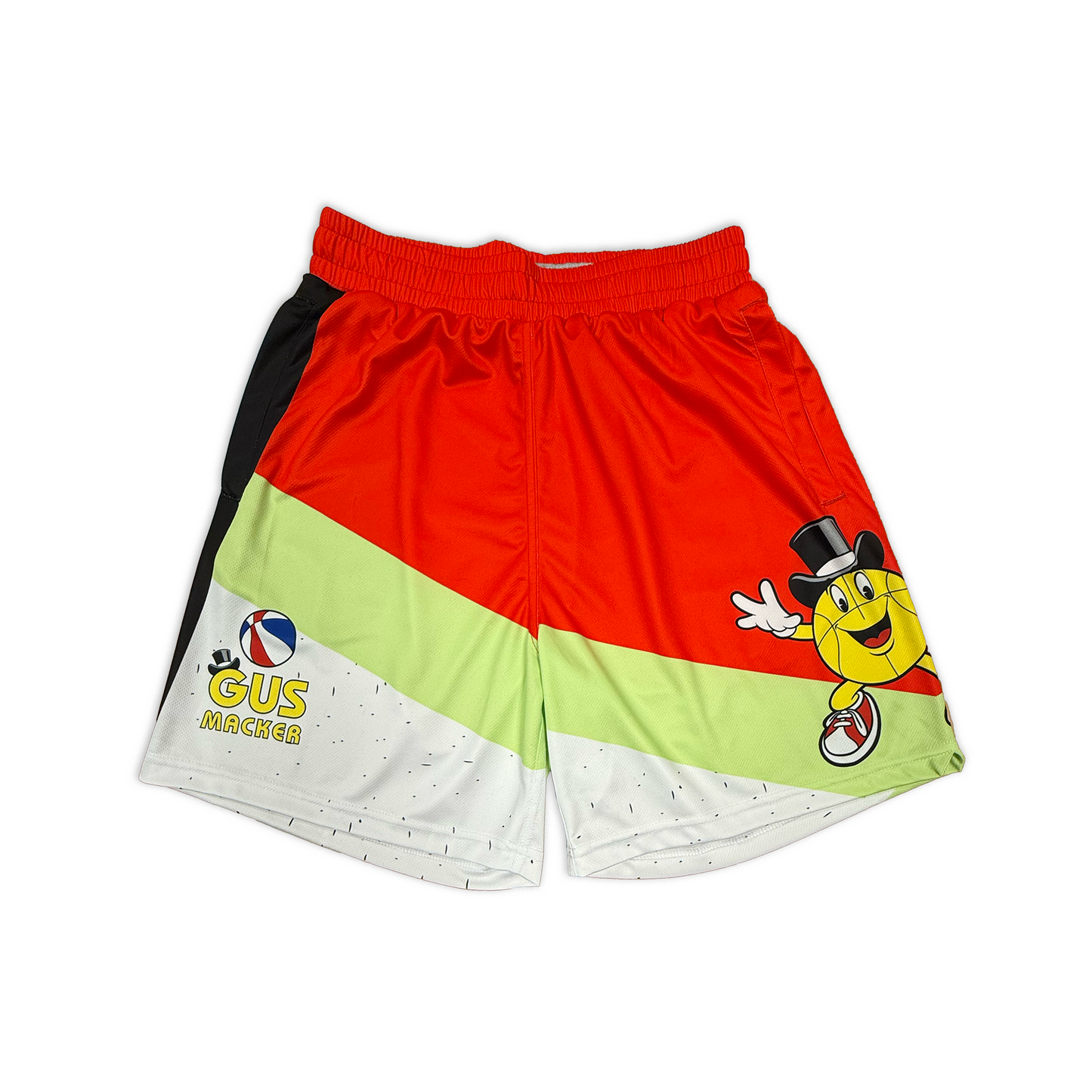 Macker Velocity Short Red/Light Green/White, Front