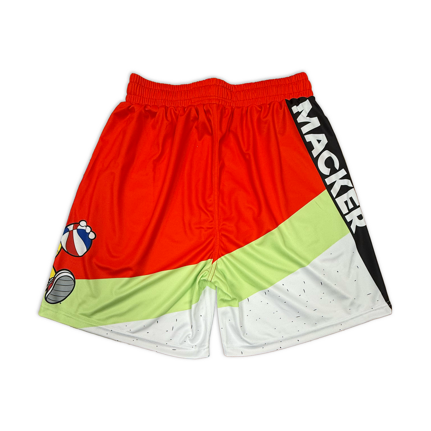 Macker Velocity Short Red/Light Green/White, Back