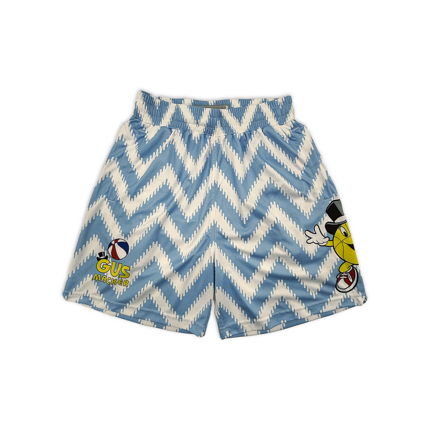 Macker Zag Short Carolina Blue/White Front