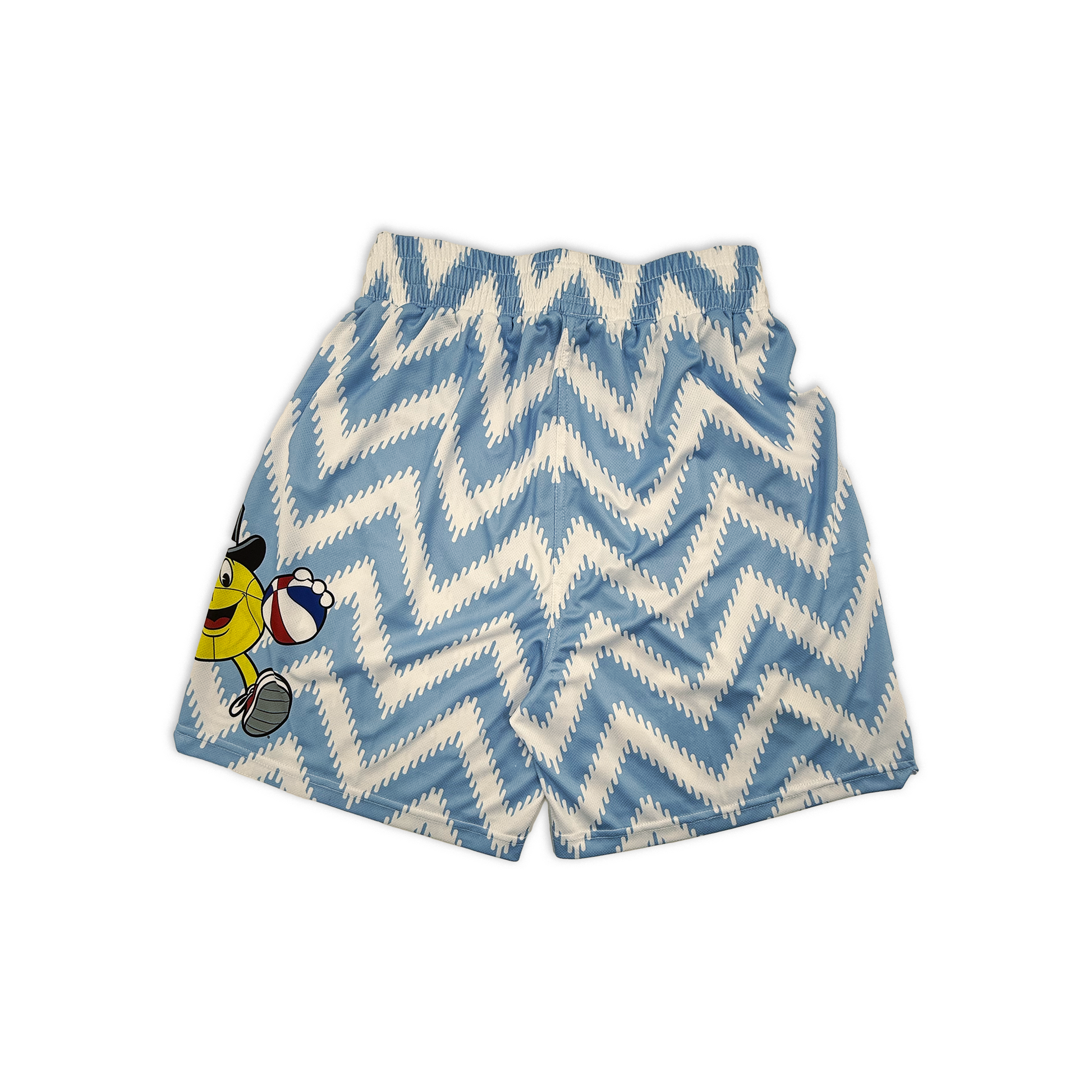 Macker Zag Short Carolina Blue/White Back