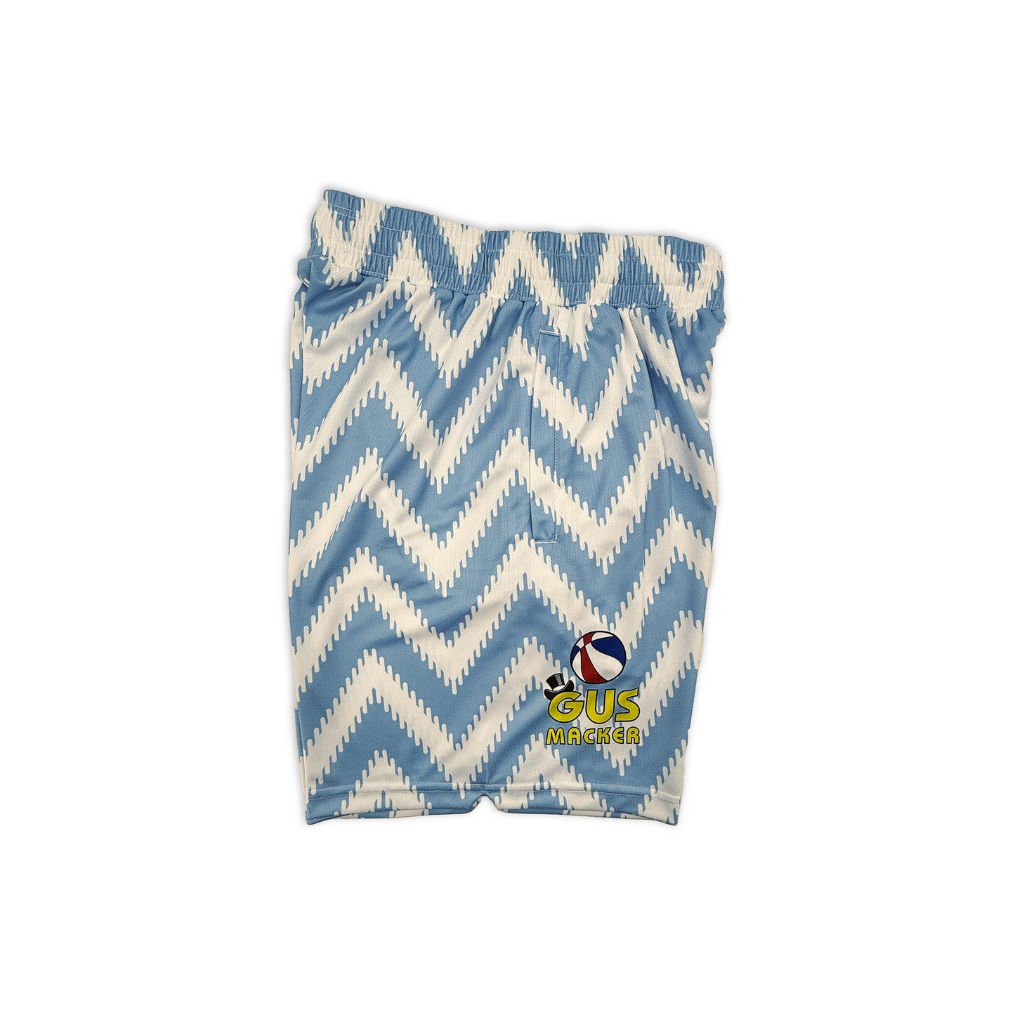 Macker Zag Short Carolina Blue/White Right Side